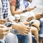Jailhouse Horror Caught On Camera Group of people sitting and using smartphones