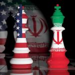 New Iran Bombing Plan Timed for AFTER Midterms Chess kings with United States and Iran flags facing each other