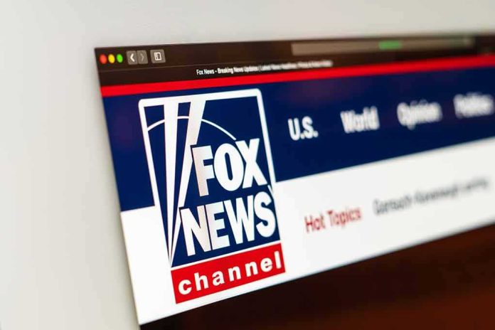 Fox News website logo on a computer screen