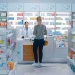 Pharmacy Chain Accused of Filling Bogus OPIOID Scripts Yvonne Li assisting a customer at a pharmacy counter