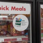 Military Freezers May Have Been HACKED Grocery freezer door labeled Quick Meals with SNAP program sticker