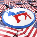 Elizabeth Warren’s BILLIONAIRE Problem Democratic donkey symbol on a campaign button